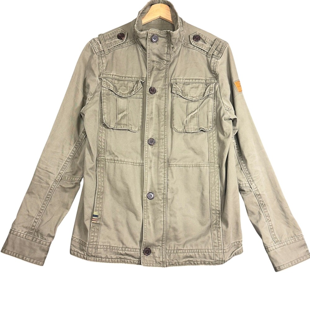 Triple Five Soul Utility Jacket Women's Medium Olive Green Military Cotton Field